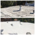 before and after spf roofing contractors