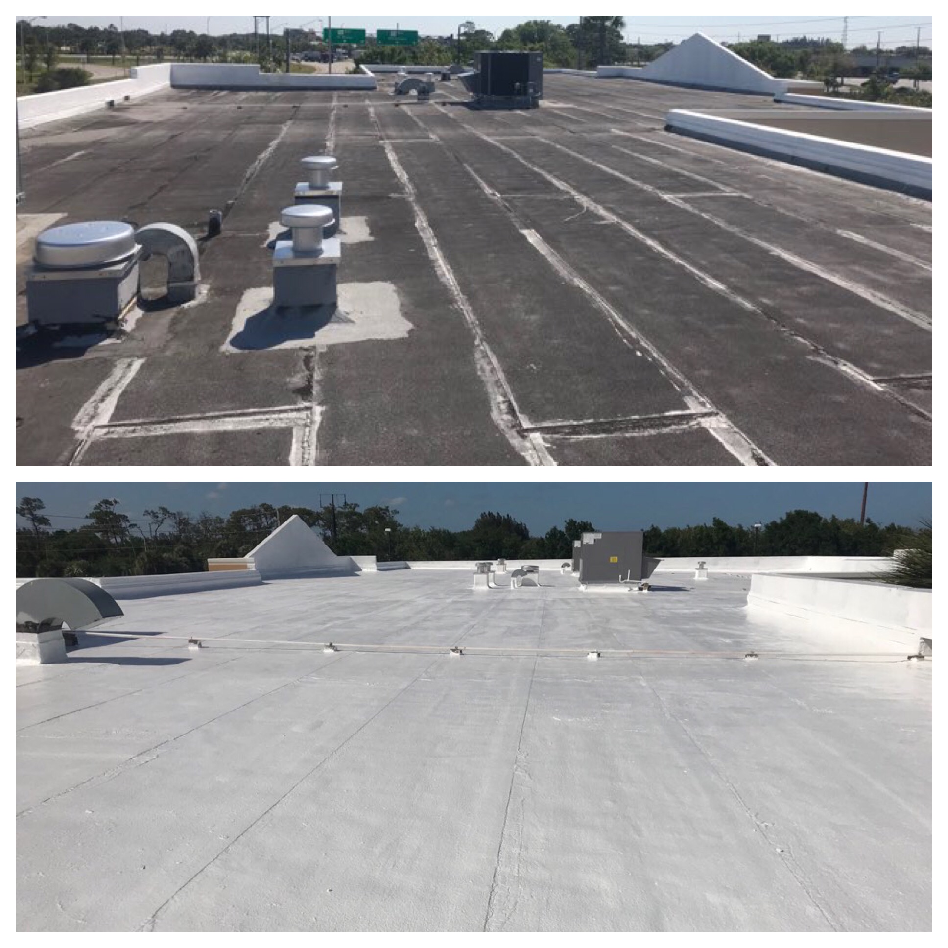 Silicone Roofing Contractors Florida Commercial Industrial