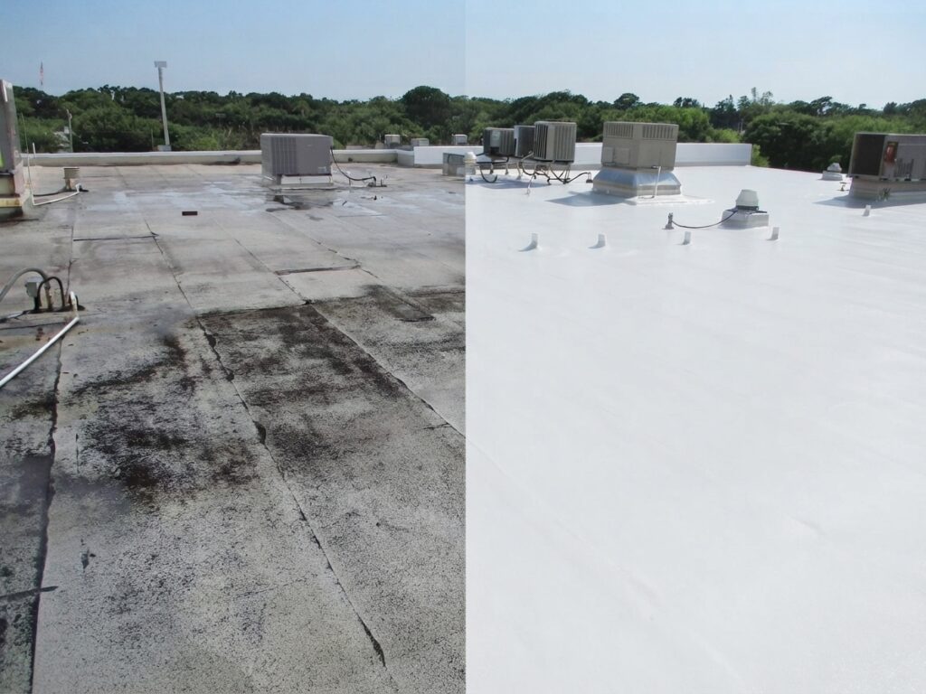 Atlanta Commercial Roofing Restoration, spray foam roof coatings Georgia, spray foam roof coatings Florida