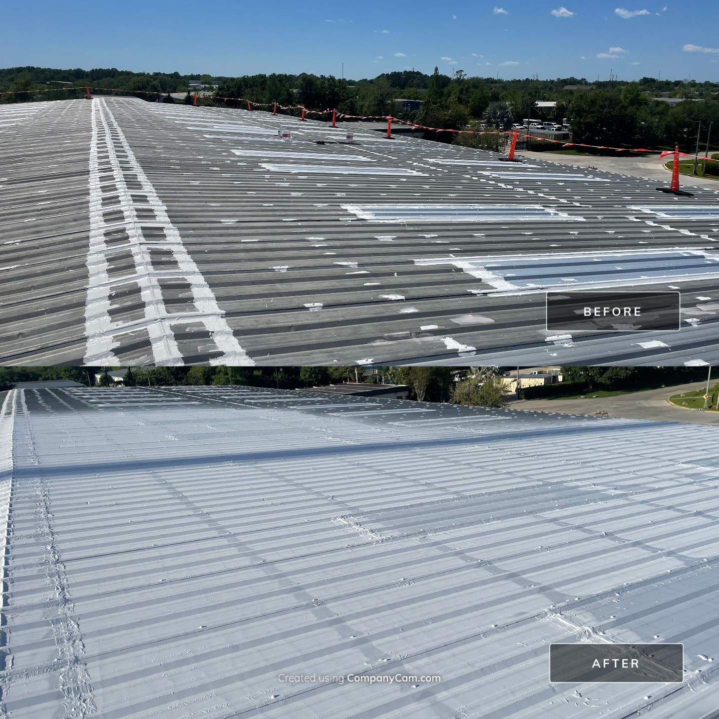 Florida commercial roofing services Florida commercial roofing services - before & after